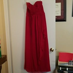 David Bridal's Sweetheart Bridesmaid Long Dress